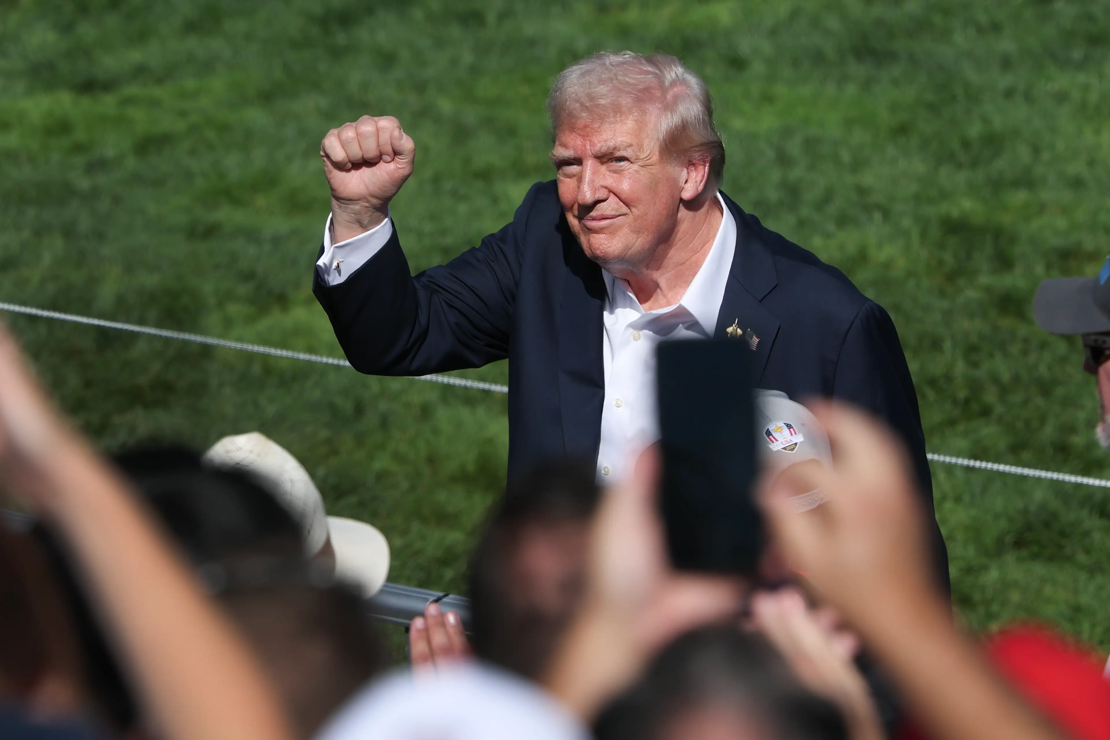 Trump at the 2025 Ryder Cup (Anna Moneymaker/Getty Images)