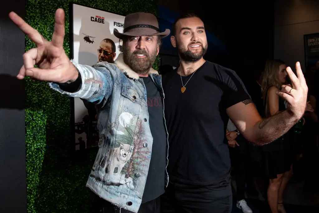 Nicolas Cage with his son, Weston Coppola Cage, in 2019 (Emma McIntyre/Getty Images)