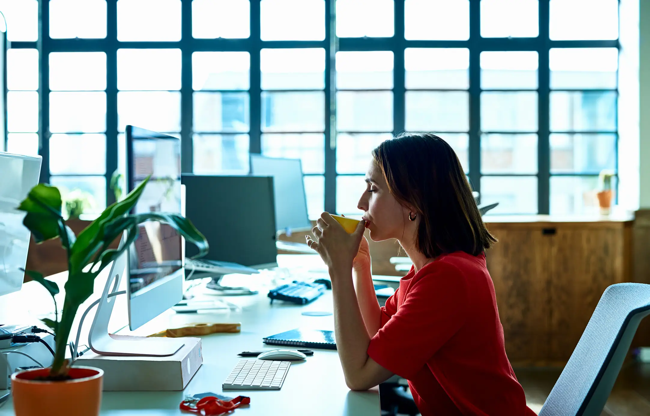 Employees who 'coffee badge' could face consequences. (Getty Stock Photo)
