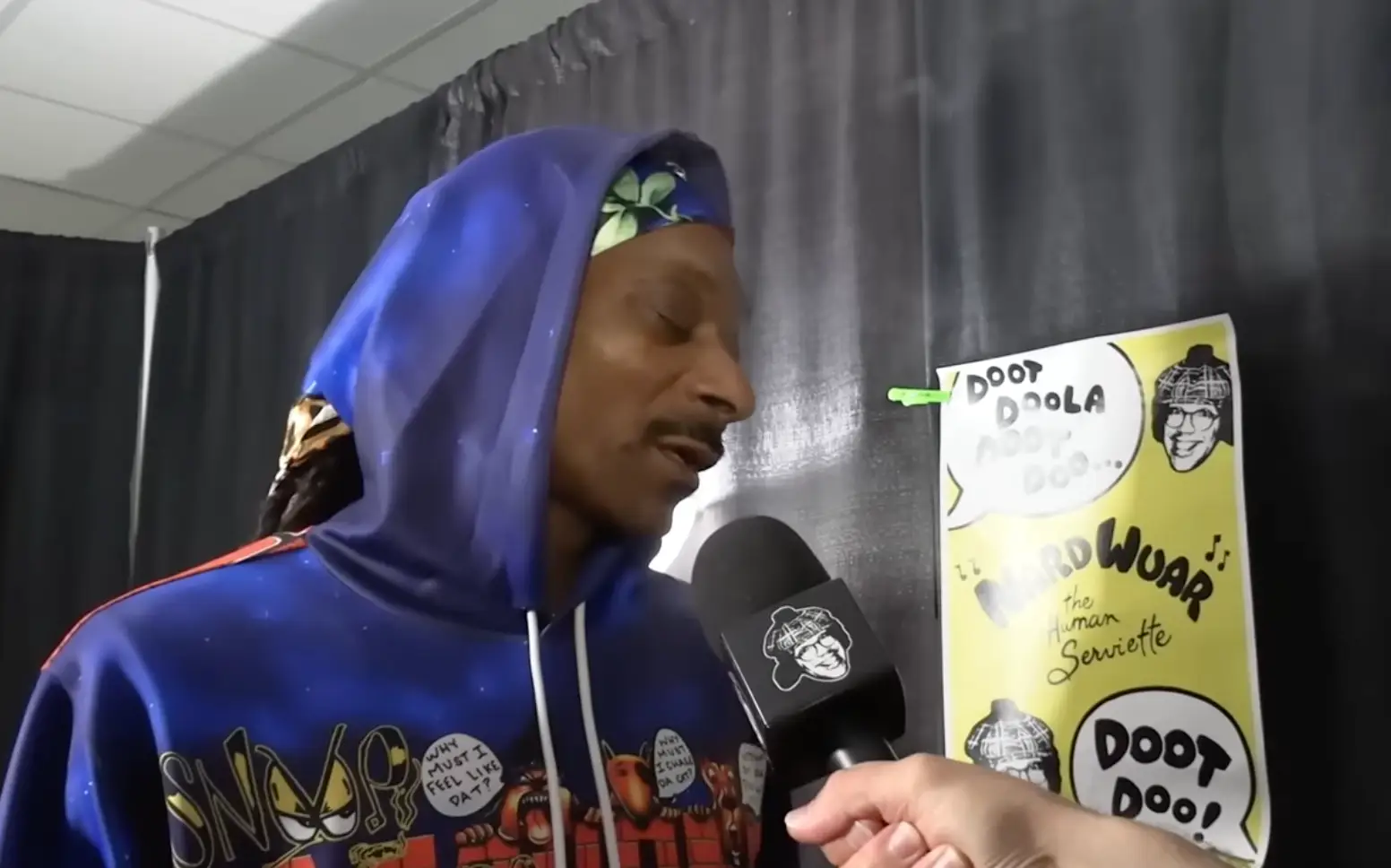 Snoop called the cockroach 'The Gooch'.