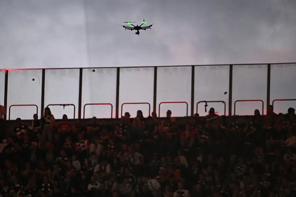 Flying or using a drone in the restricted areas could land fans with a hefty fine. ( Kirill KUDRYAVTSEV / AFP via Getty Images)