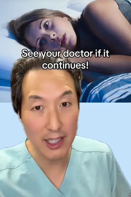 He advised to see a doctor if it continues (doctoryoun/TikTok)