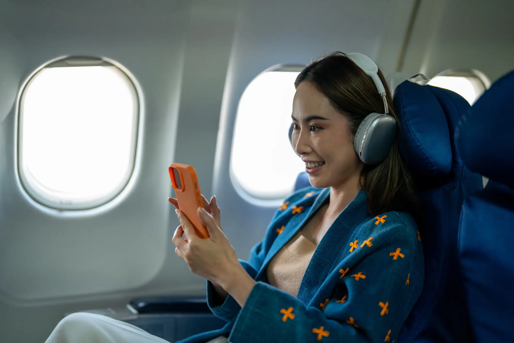 The expert noted that passengers are asked to turn airplane mode on as a precaution. (Getty Stock Images)