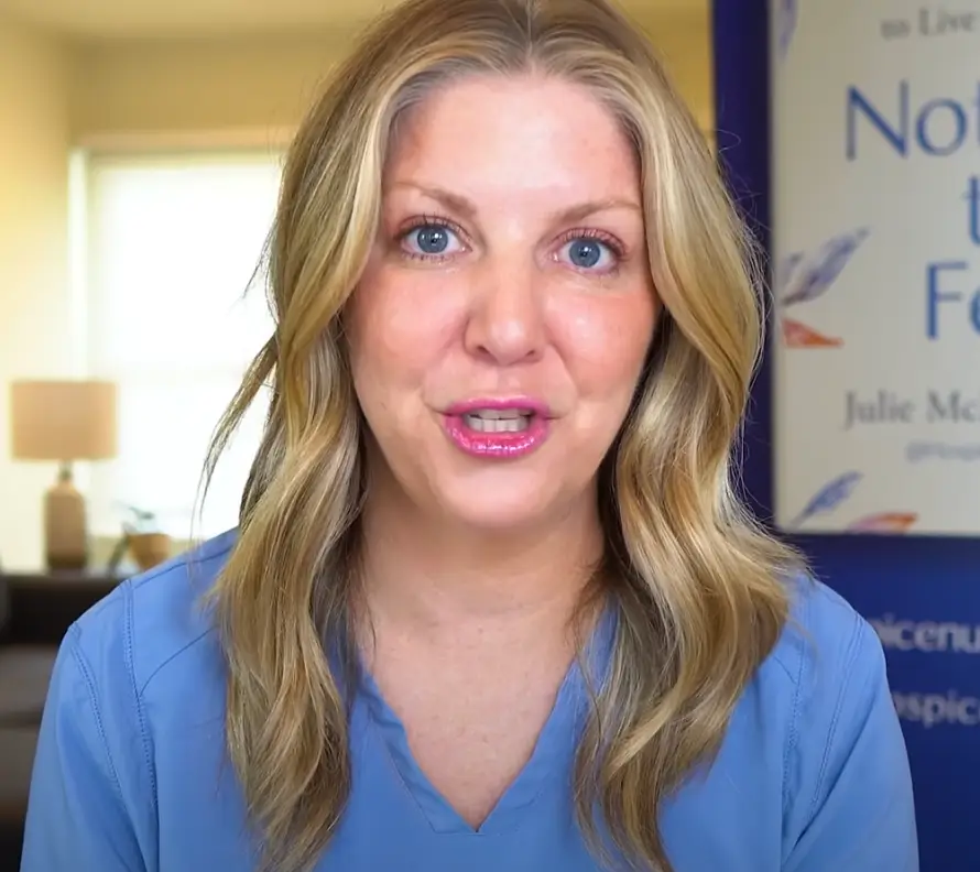 Julie explained the things she finds surprising (YouTube/Hospice Nurse Julie)