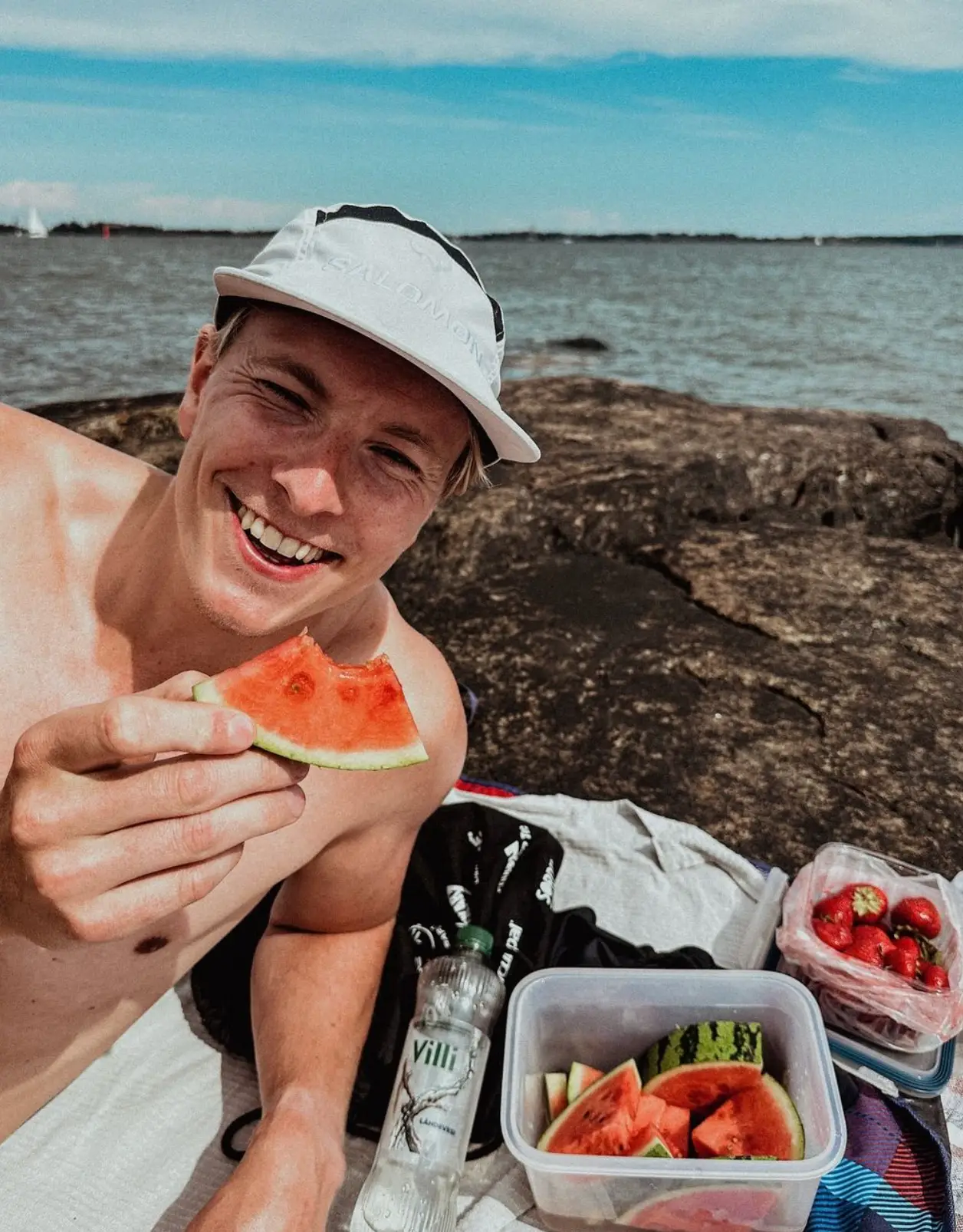 The 29-year-old posted a picture of him enjoying a picnic by the water just three months before his death (Instagram/@jannepuhakka)