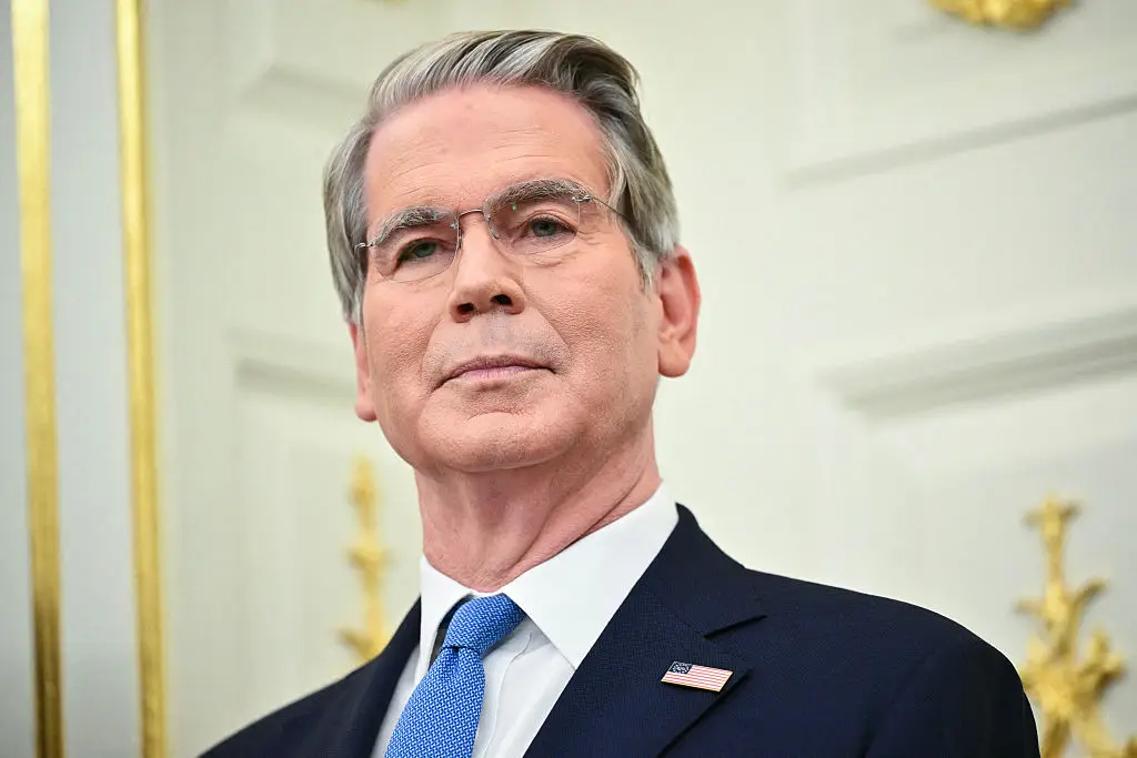 Treasury Secretary Scott Bessent said "no one is more deserving" than Donald Trump commenting on the re-naming of the I-40 bridge in Tennessee (Photo by Mandel NGAN / AFP via Getty Images)