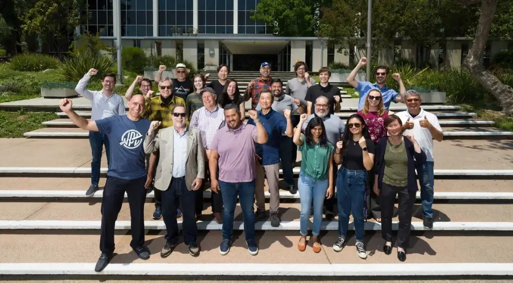 This image of the NASA was sent in a test.