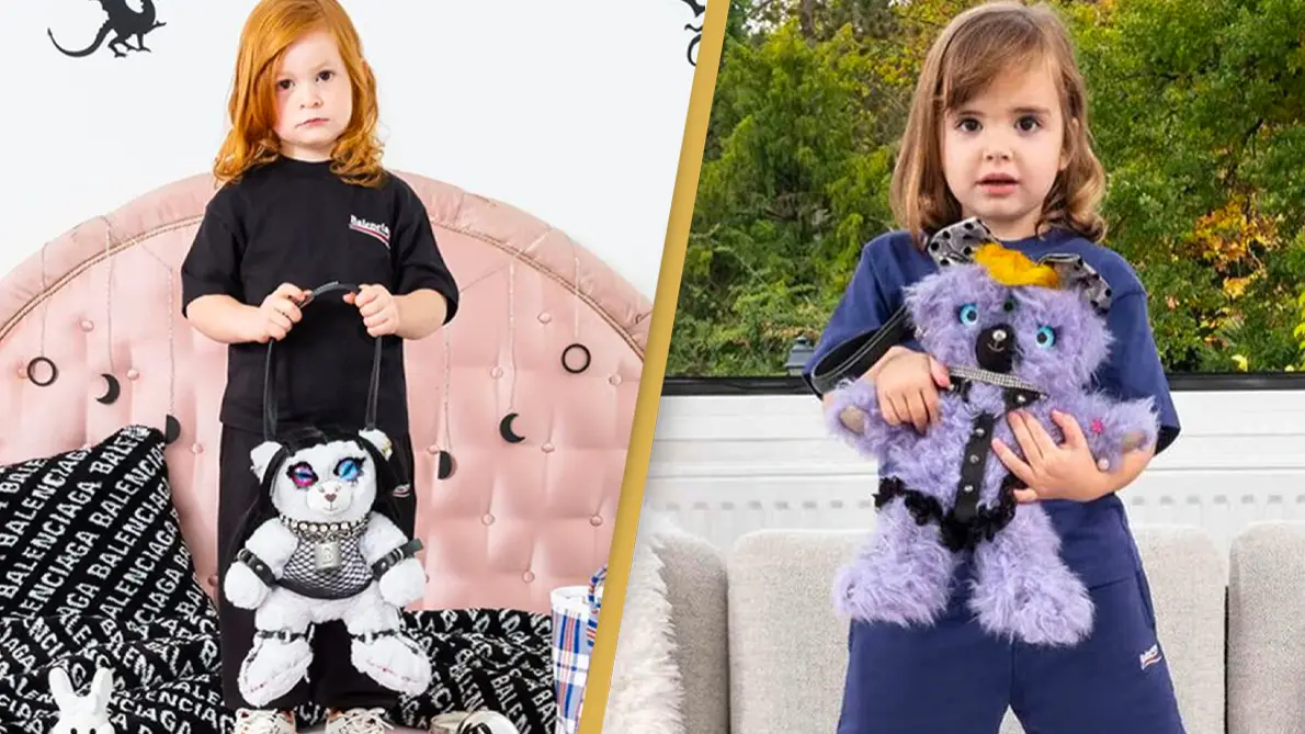 Balenciaga apologises for advert of children holding BDSM teddy
