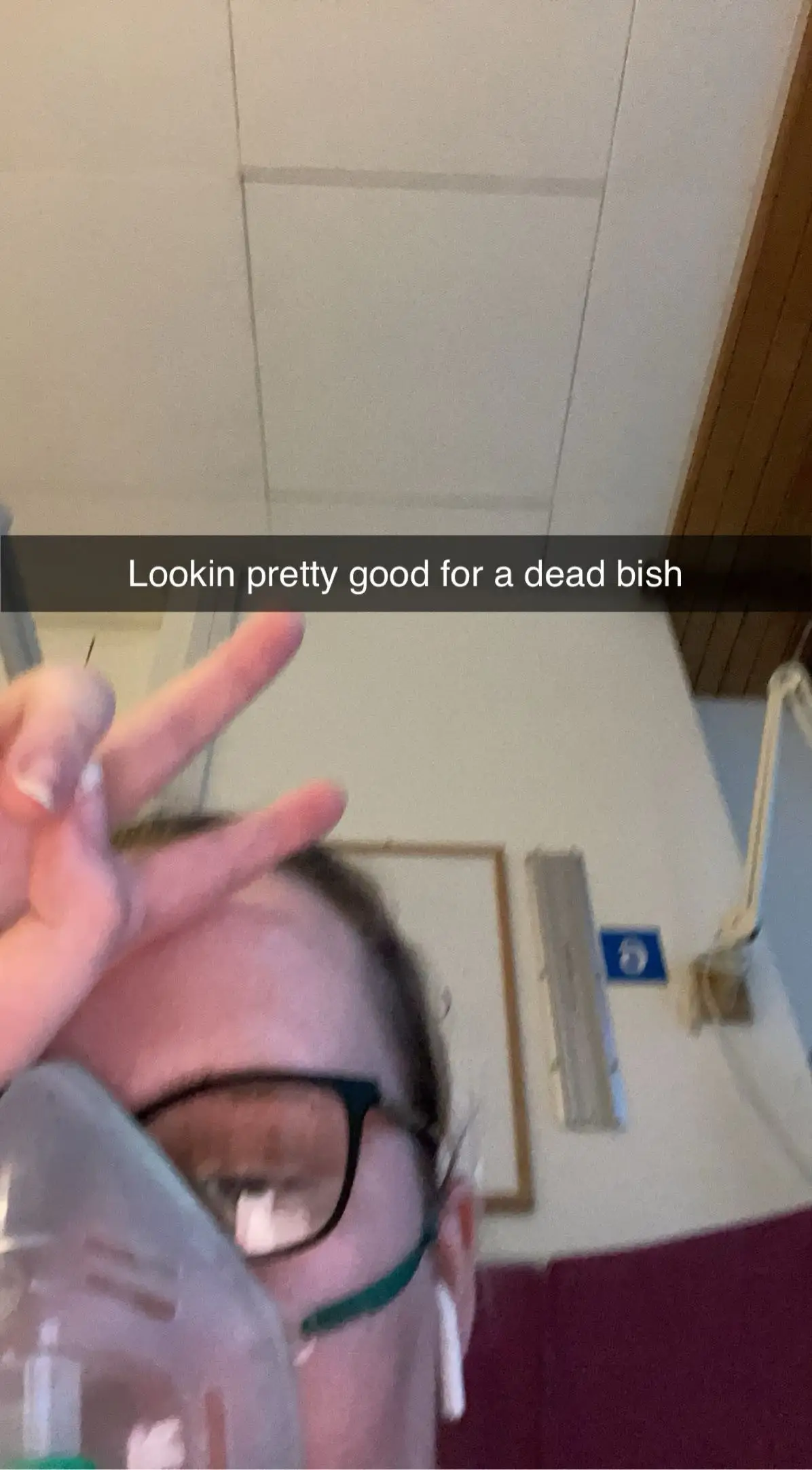 Despite her dance with death Caitlyn still kept her sense of humor. (Caitlyn Sophie)