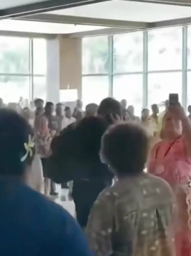 DiCaprio walked straight past... (TikTok/ @fijivillage) 