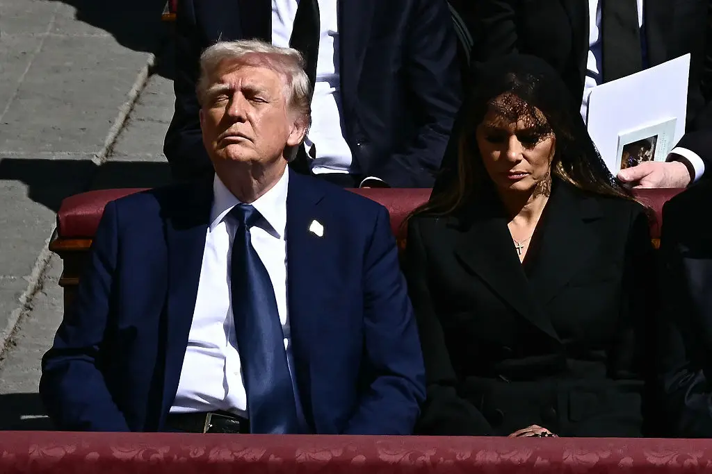 Viewers say it looked like the POTUS fell asleep at some points (FILIPPO MONTEFORTE/AFP via Getty Images)