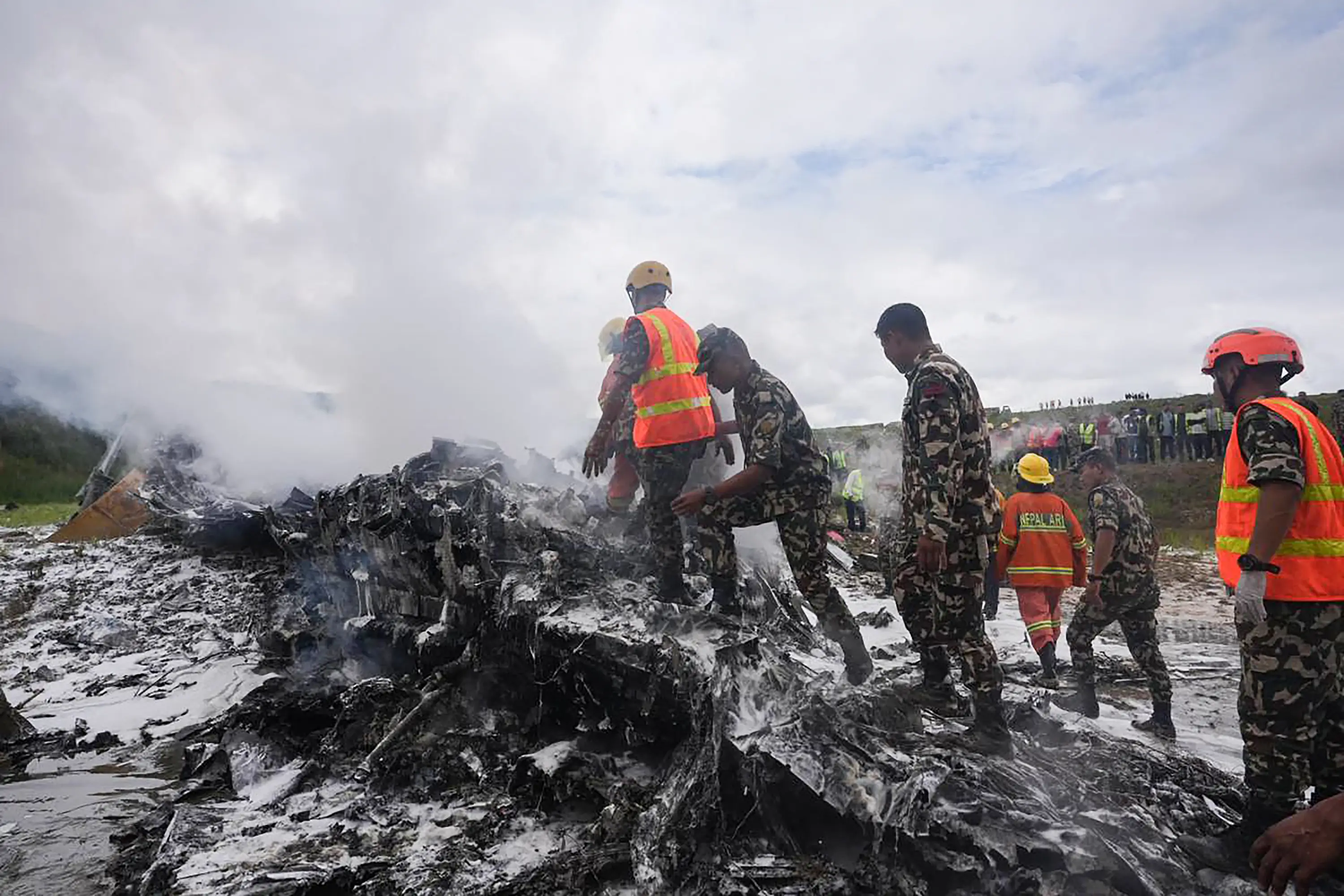 The pilot was the only survivor of the crash. (PRABIN RANABHAT/AFP via Getty Images)