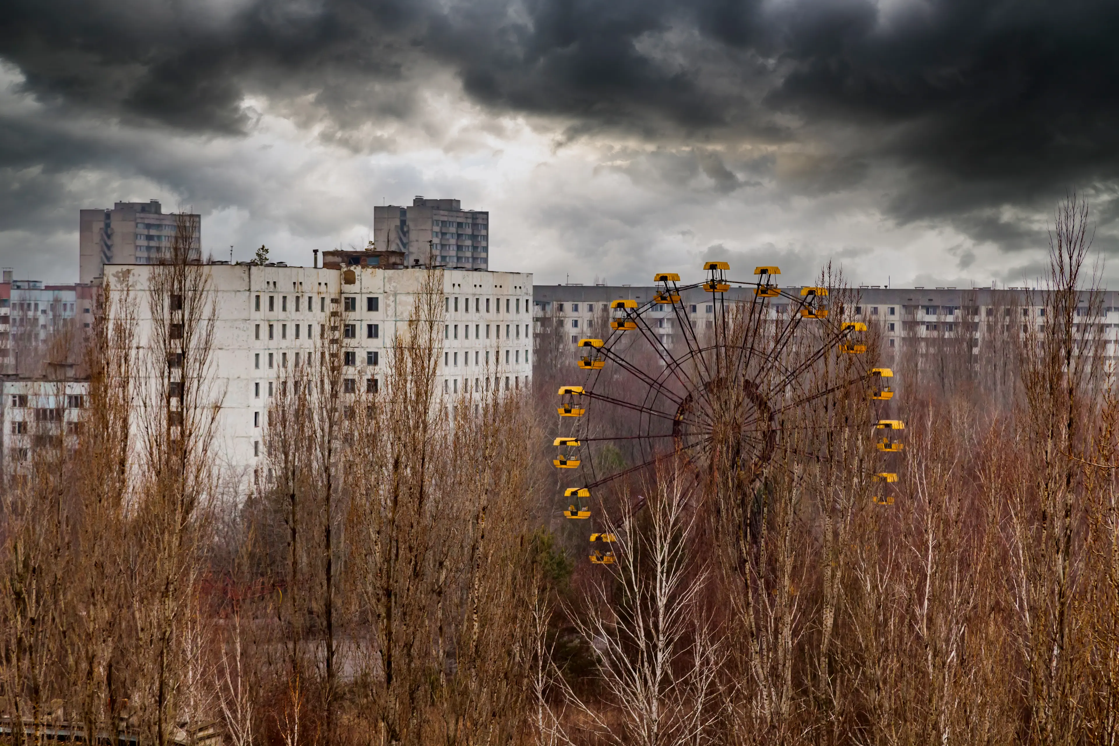The Ukrainian city of Pripyat has remained abandoned in the decades since the fallout from the Chernobyl incident left the area dangerously irradiated (Getty Images)