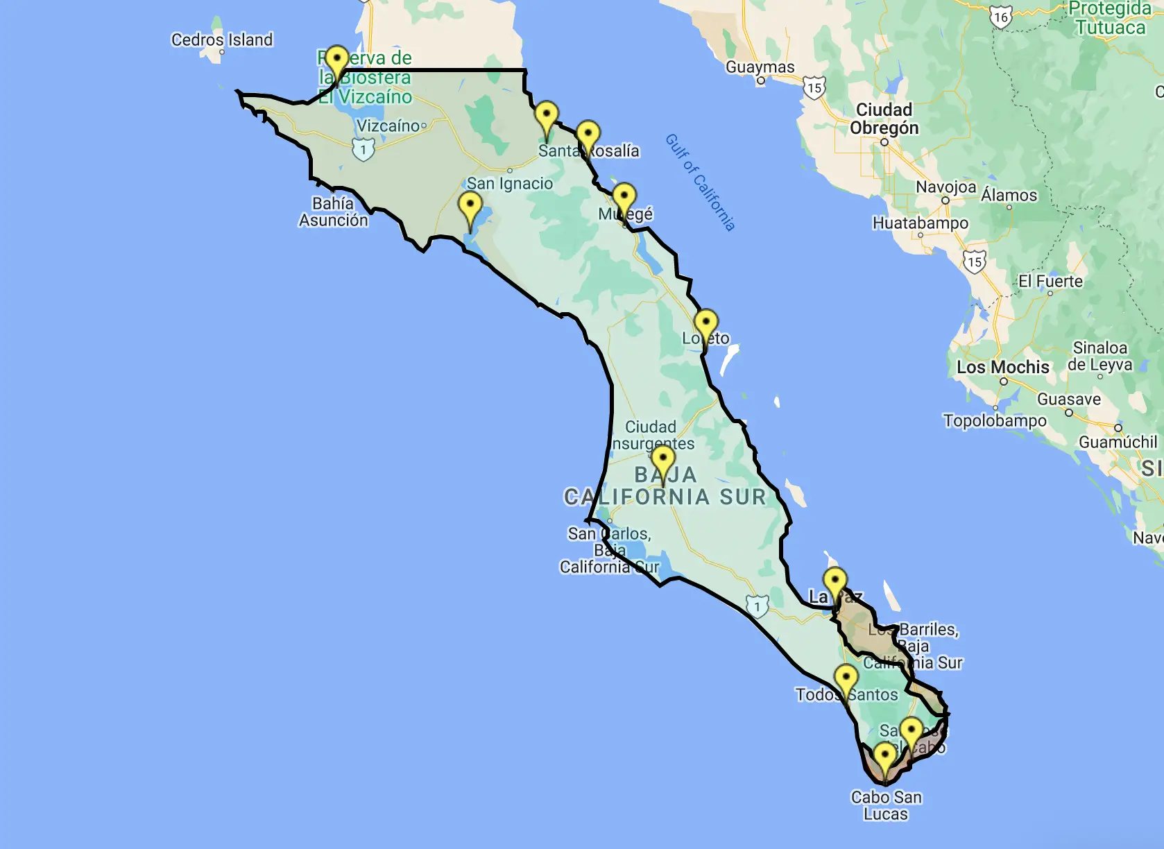 The actors have died whilst working near Mulege on the Baja California Sur peninsula. (