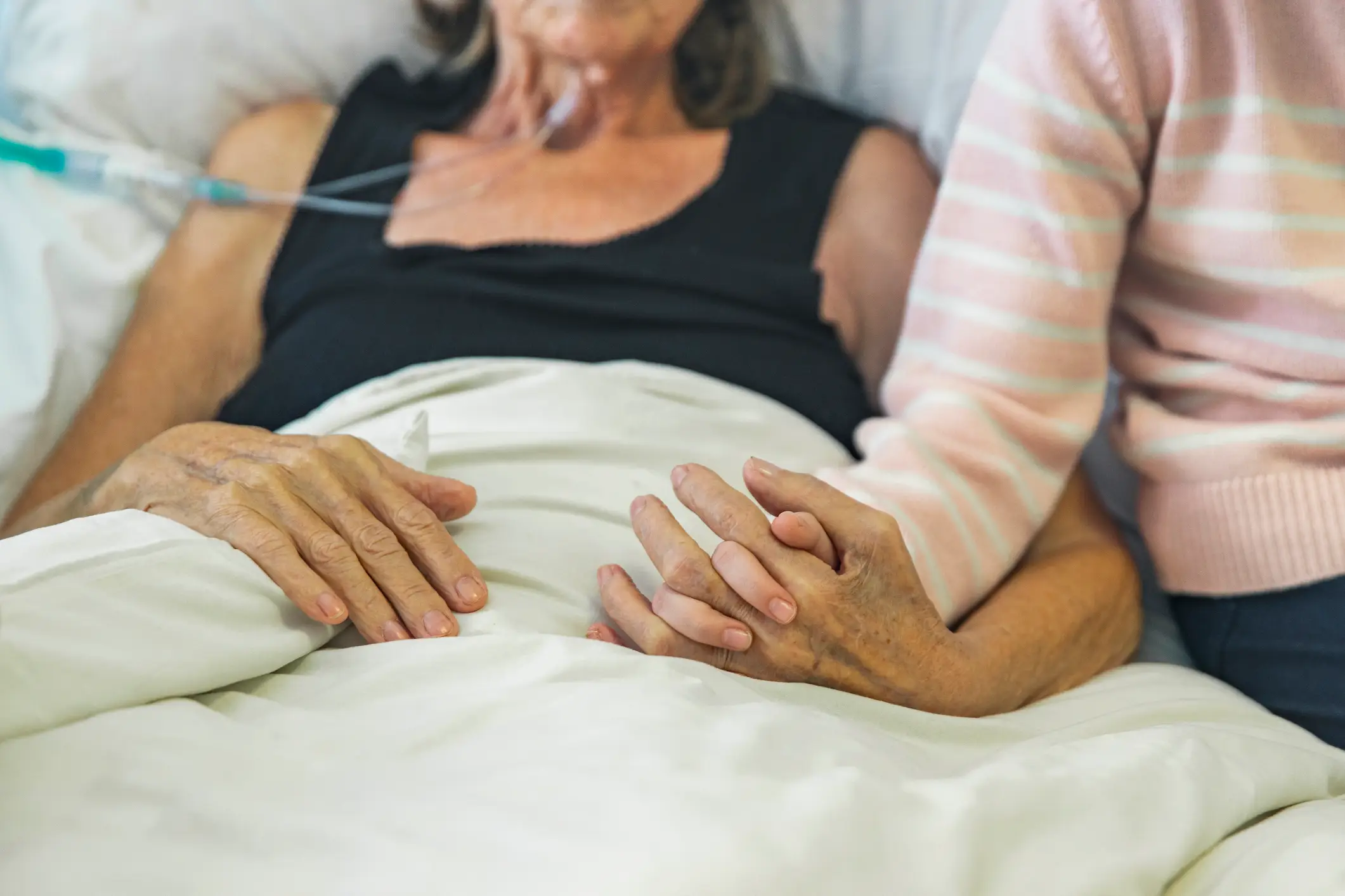 Dr Kerr said that as you approach death, people spend more and more time asleep (Getty Stock Image)