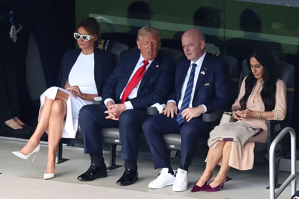 People were quick to notice Trump's swollen-looking ankles during a recent public appearance (CHARLY TRIBALLEAU/AFP via Getty Images)