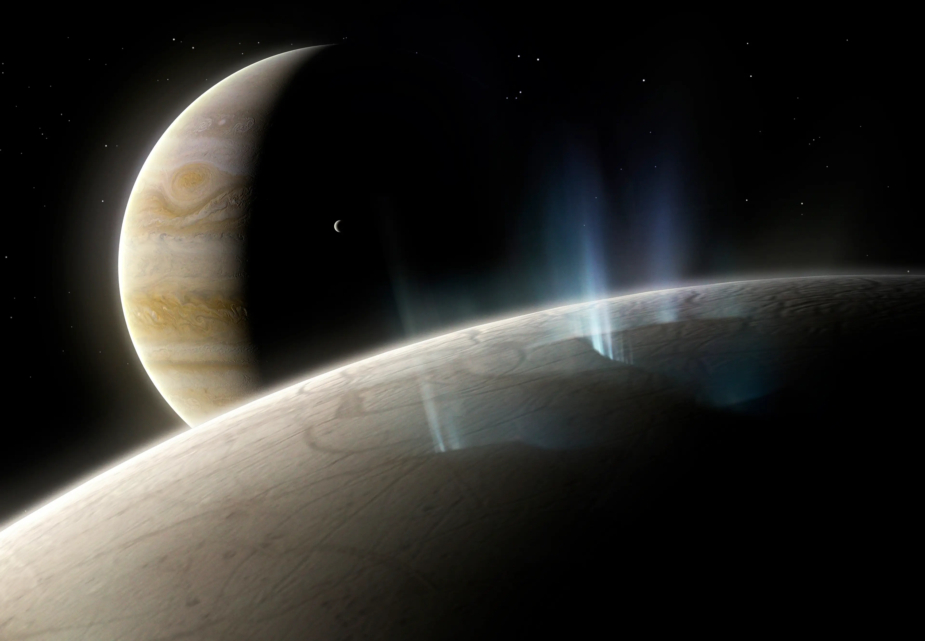 Europa has been posited as a potential habitat for life.