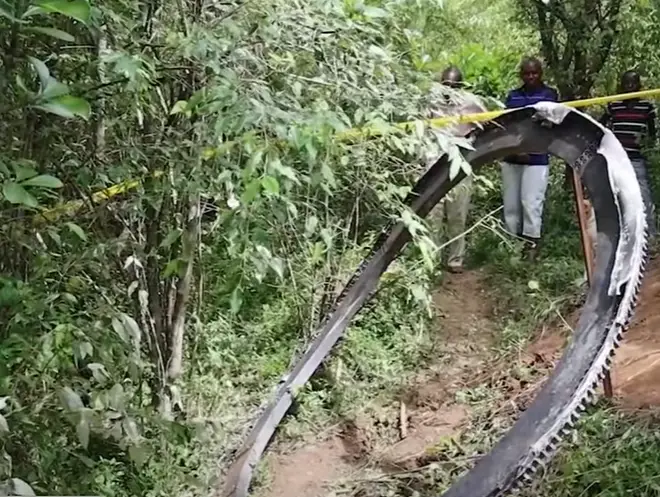 It terrified the villagers and they want to know what it is (YouTube/TV47 Kenya)