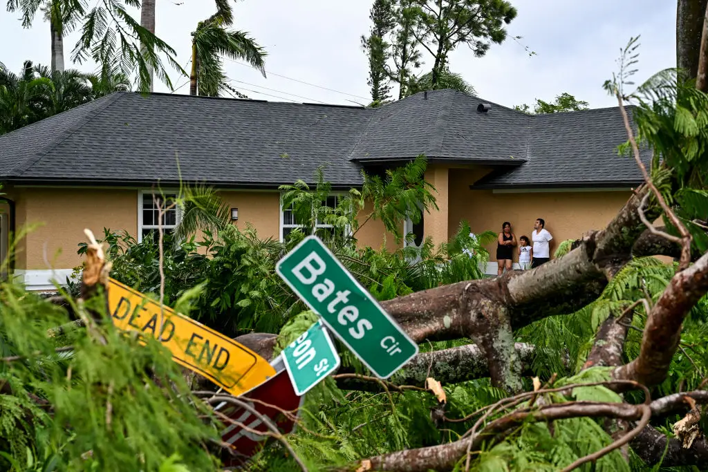 Hurricane Milton has caused widespread destruction across the state (CHANDAN KHANNA/AFP via Getty Images)