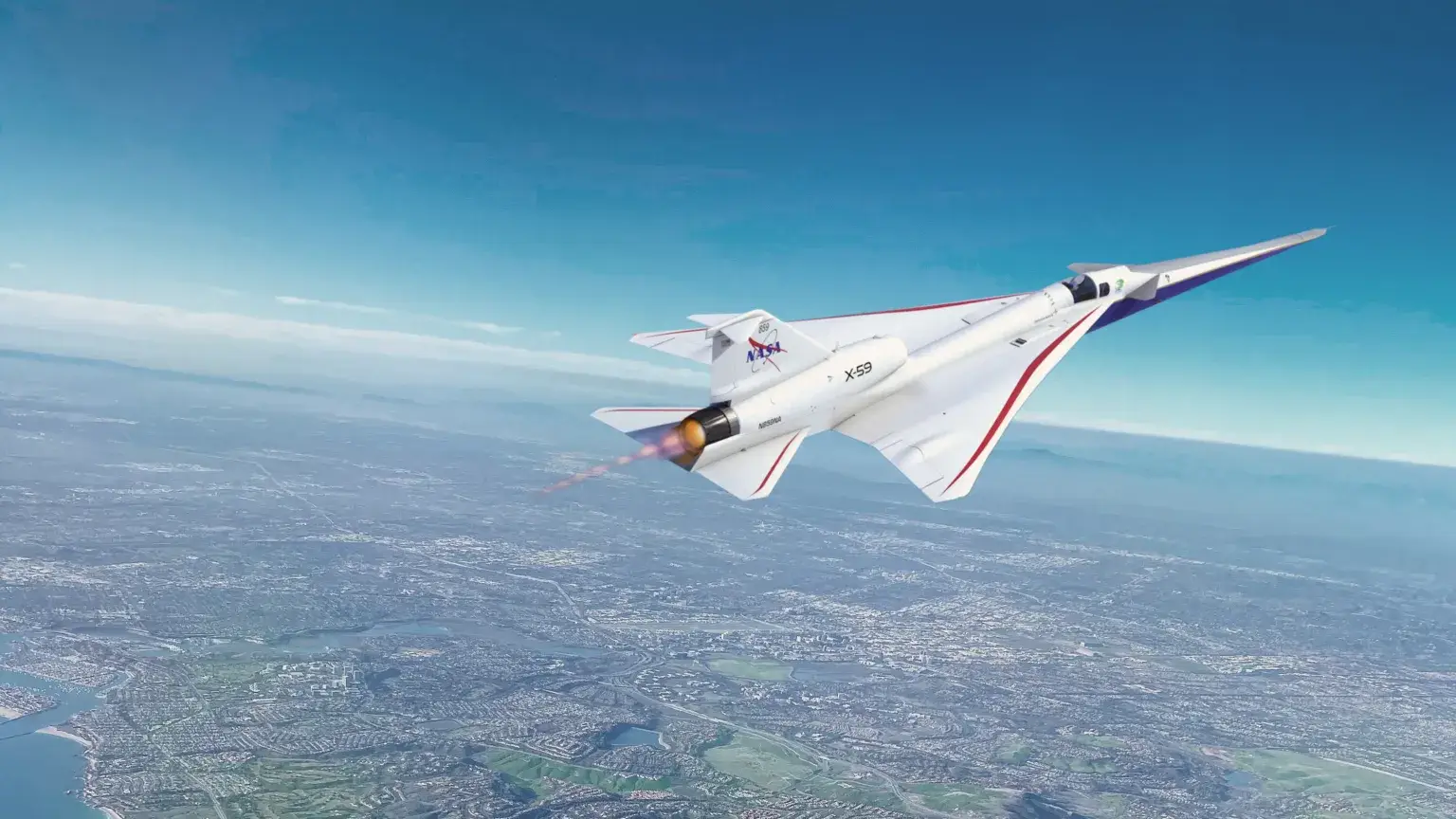 NASA's X-59 is expected to take its first flight this year (NASA) 