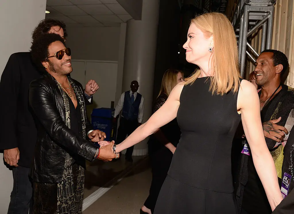 Lenny Kravitz and Nicole Kidman were previously engaged but kept their romance quiet. (Kevin Mazur / Contributor / Getty Images)