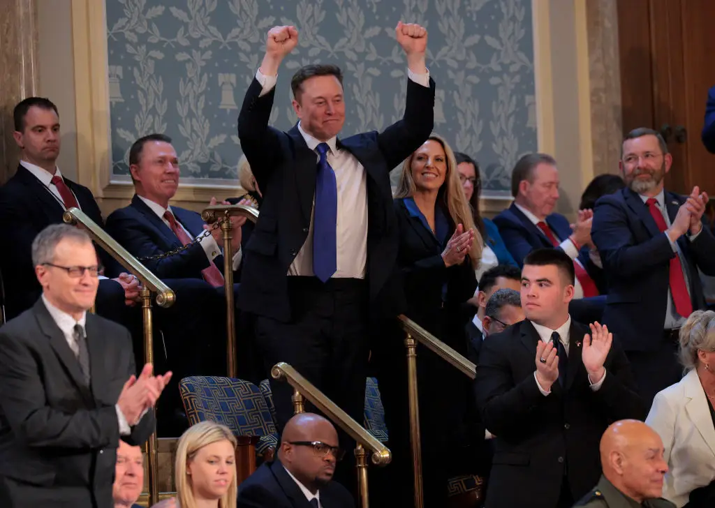Elon Musk was given a special mention during Trump's joint Congress speech (Chip Somodevilla/Getty Images)
