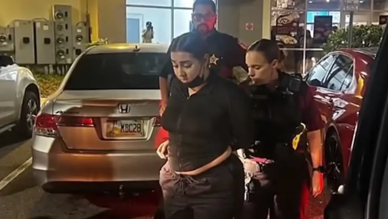 Brianna Alvelo is said to have used a pocket knife to attack the victim, leaving 14 stab wounds and injuries including a punctured lung (YouTube/WESH)