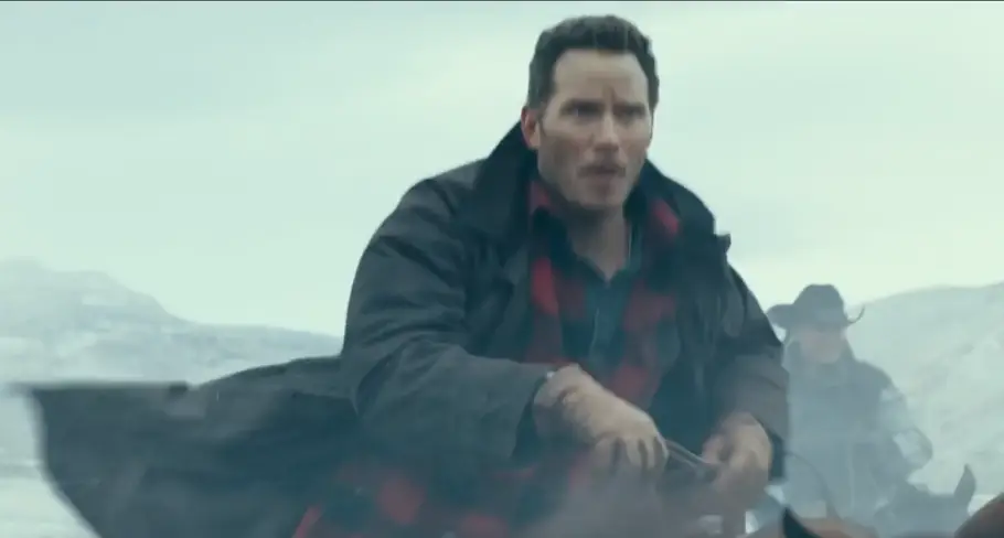 Chris Pratt stars in the new film, alongside Bryce Dallas Howard.