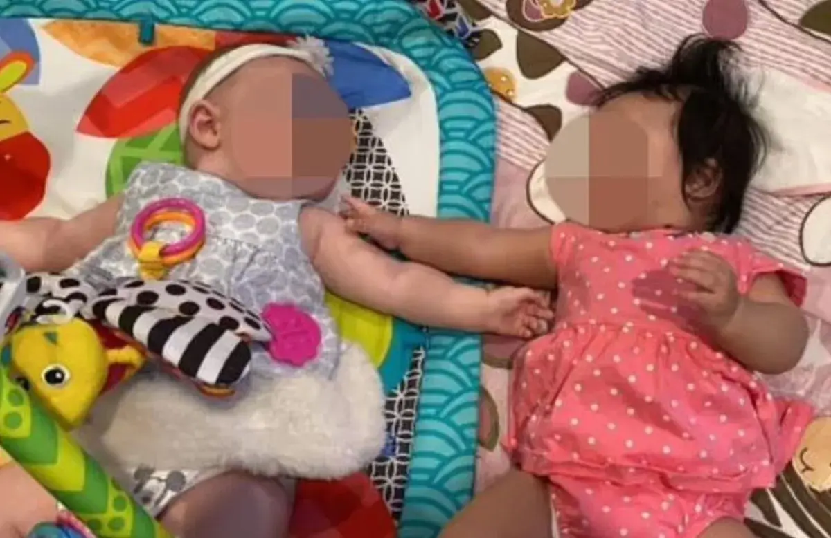 The two mixed up babies (Daphna and Alexander Cardinale/ Facebook)