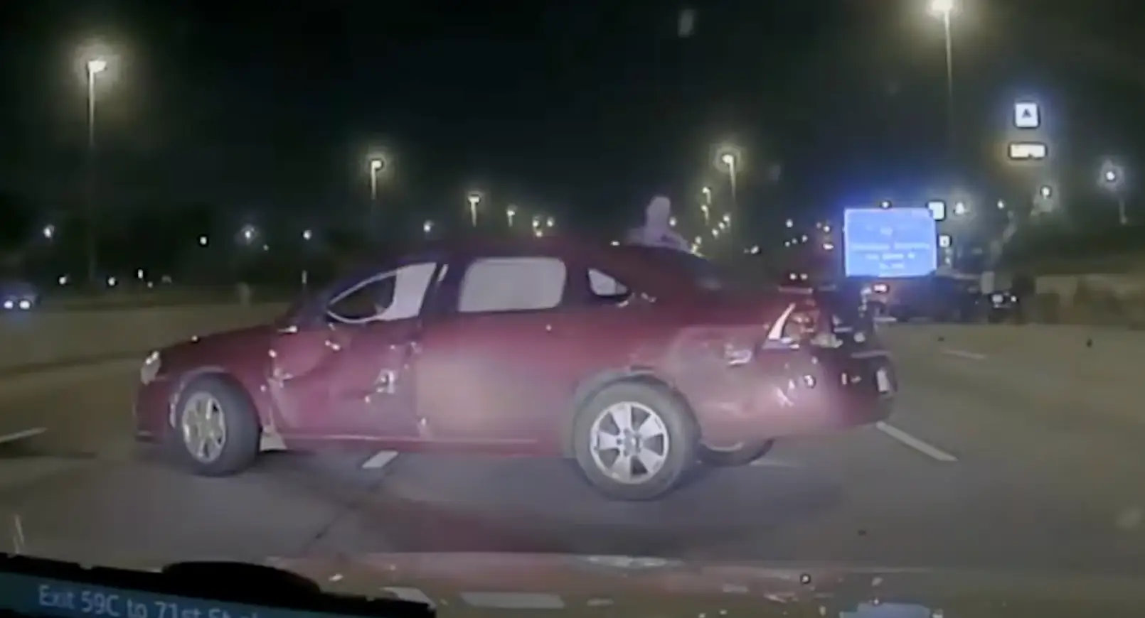 A State Trooper attended the scene of a crash in the Chicago area (Illinois State Police)