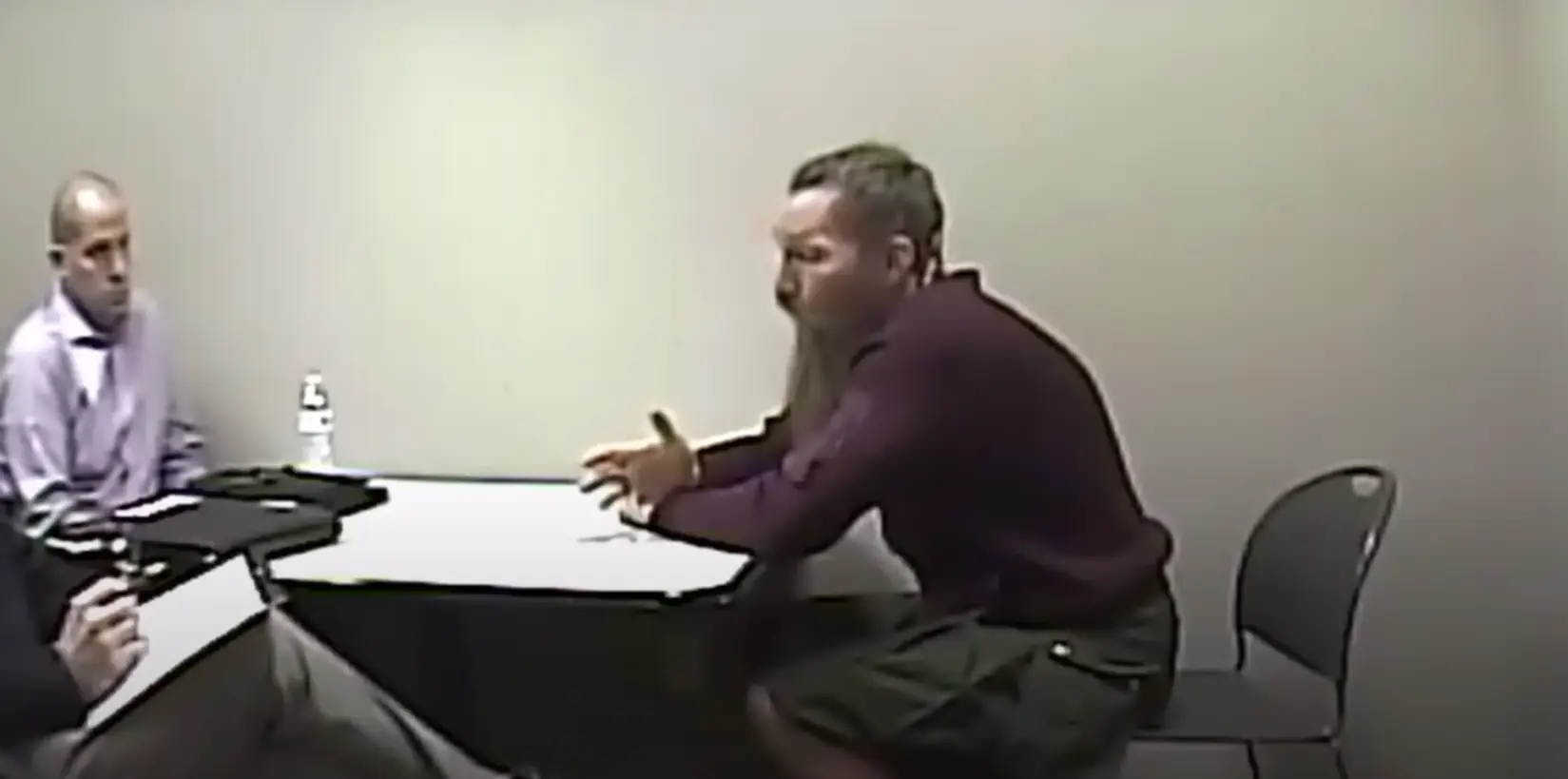 Mark Latunski was interrogated about the death of Kevin Bacon. Credit - A&E