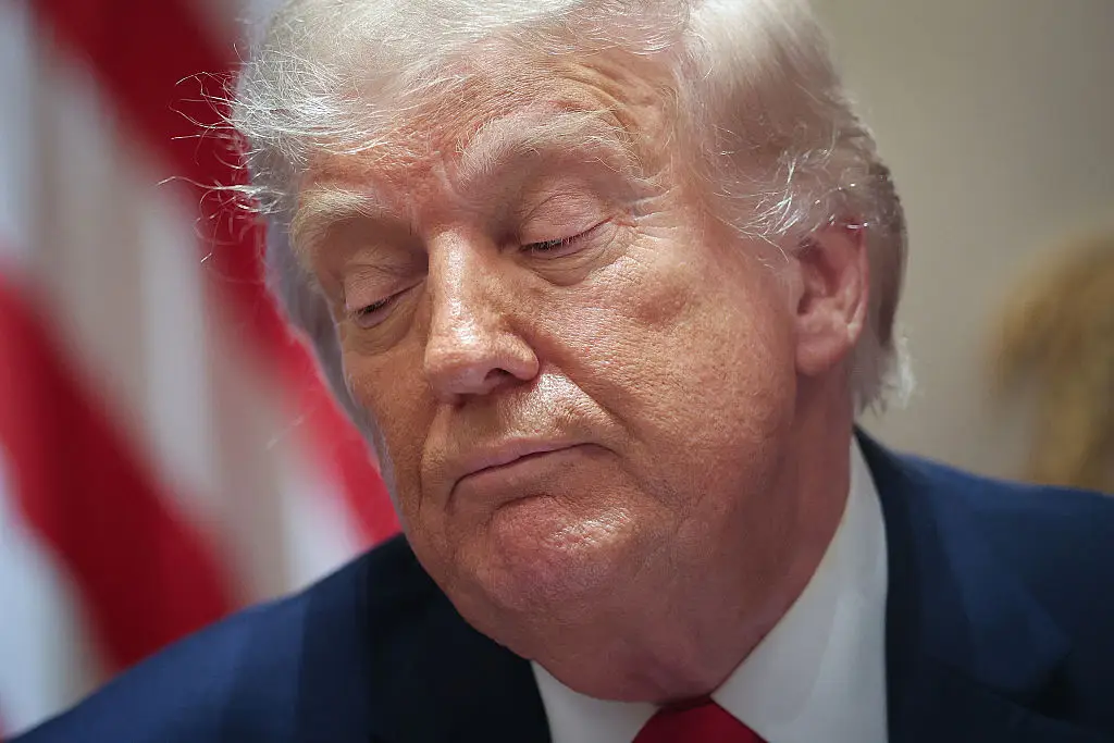 Trump's approval ratings have slipped to a record low (Photo by Win McNamee/Getty Images)