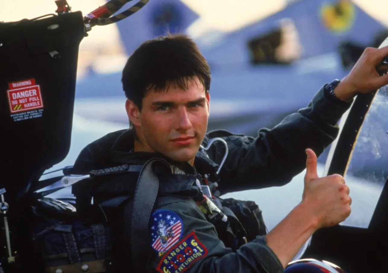 Tom Cruise stars as Lieutenant Peter 'Maverick' Mitchell (Paramount Pictures) 