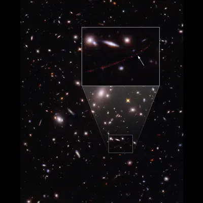 A close up image of Earendel (NASA)