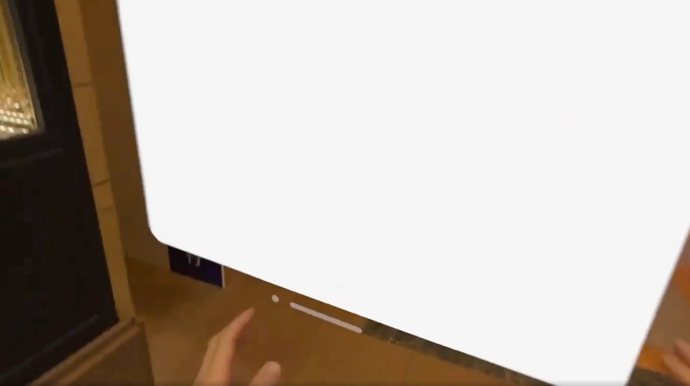 The user was just walking around an observation deck.