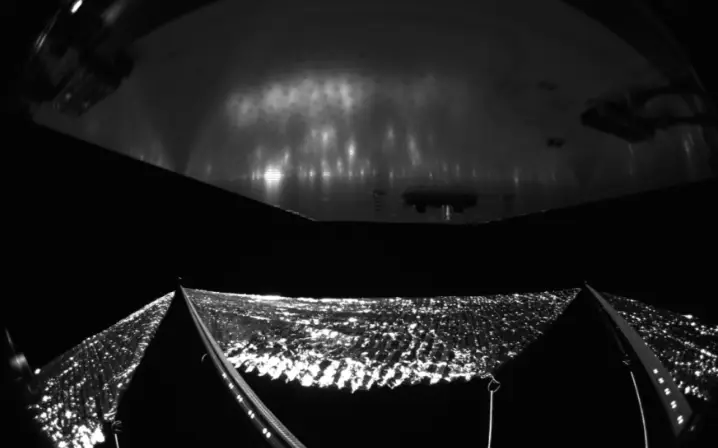 The NASA team noted a bend in one of the booms (NASA)