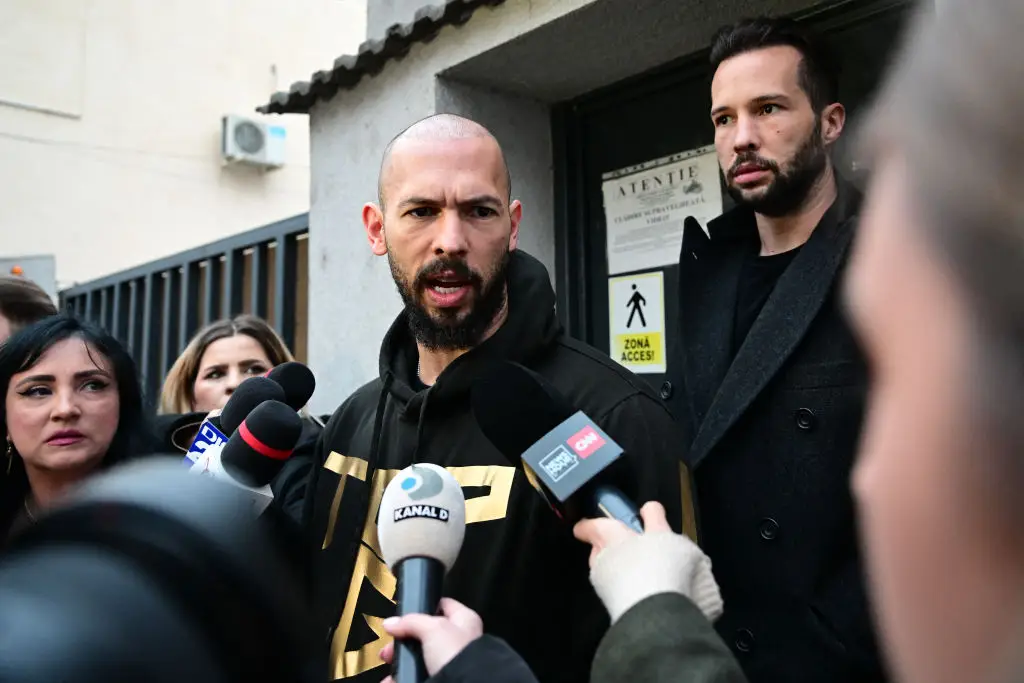 British authorities are seeking to prosecute 59 charges against the Tate Brothers (DANIEL MIHAILESCU/Contributor/Getty Images)