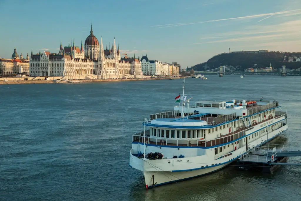 River cruises on the Danube are extremely popular in the summer - but could soon be a thing of the past because of climate change. (Photo by: Slawek Staszczuk/Loop Images/Universal Images Group via Getty Images)