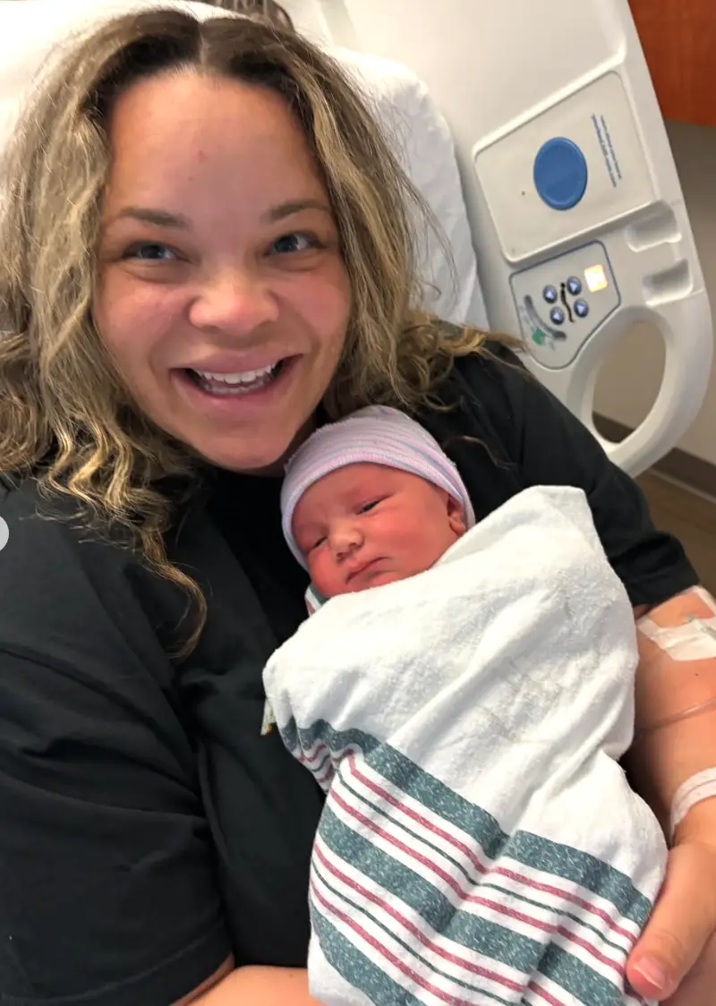 The conspiracy theorists have been out in full force since she announced the birth(trishapaytas/Instagram)