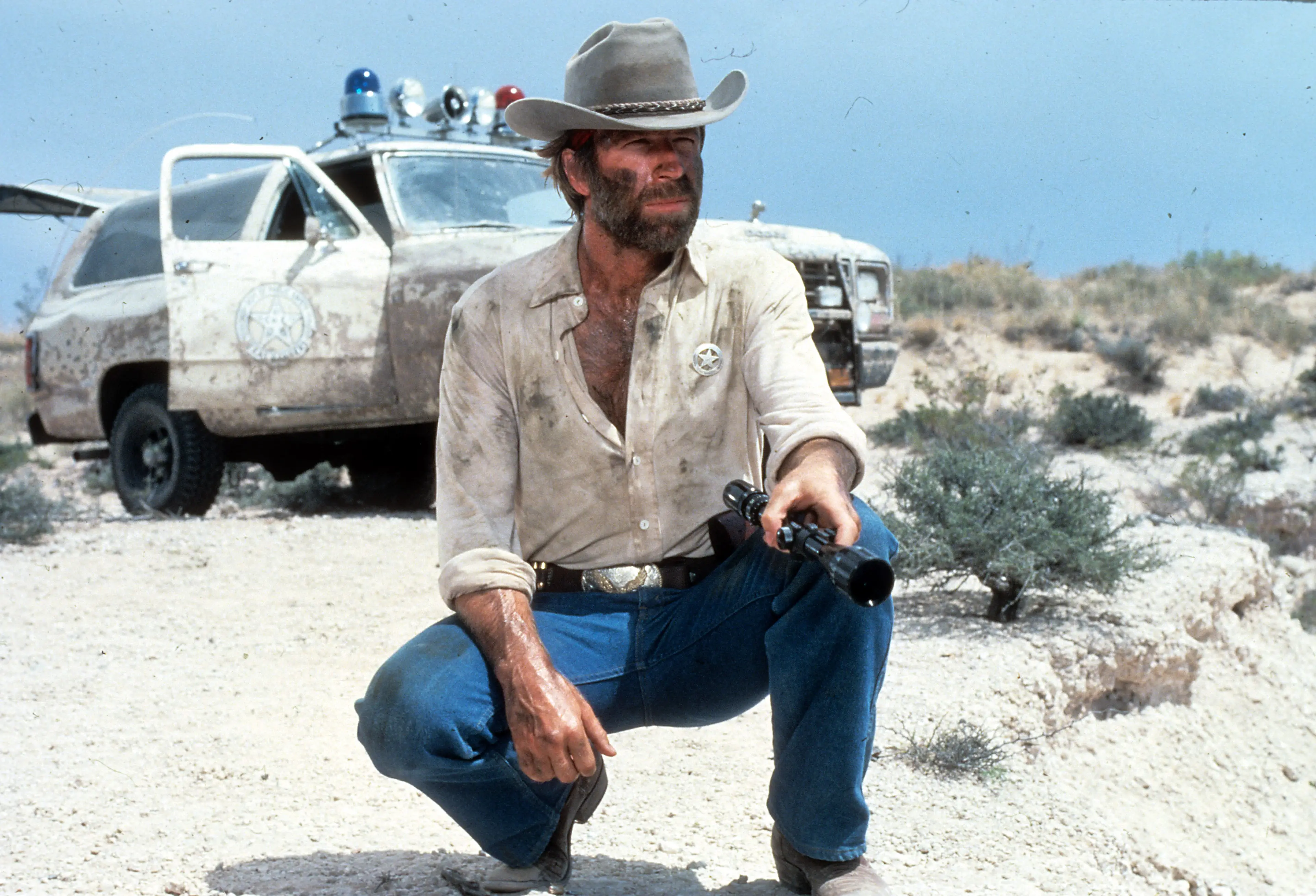 Norris in 1983's Lone Wolf McQuade (Topkick Productions/Getty Images)