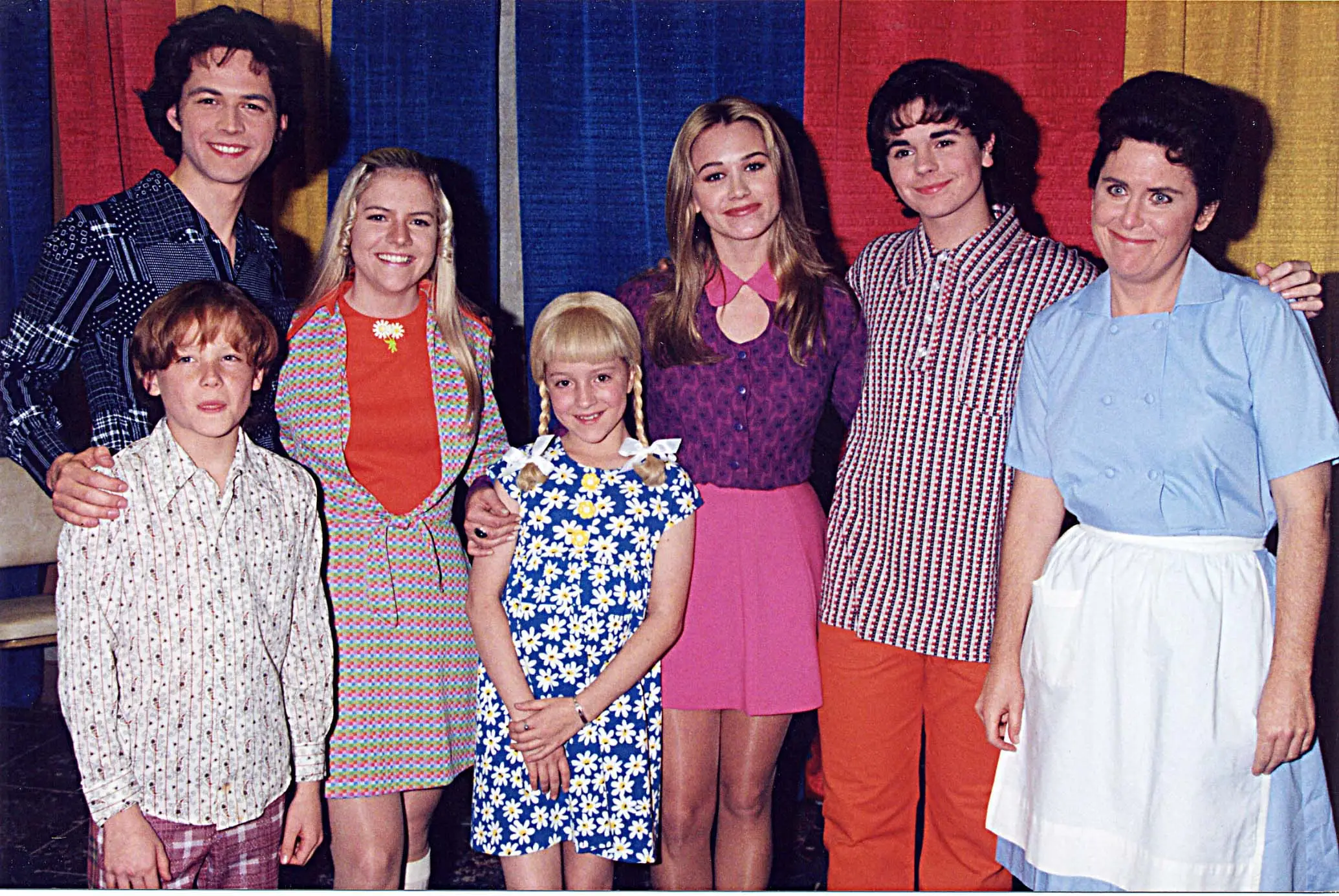 Taylor pictured in 1995 with her The Brady Bunch Movie cast mates (Jeff Kravitz/FilmMagic, Inc)