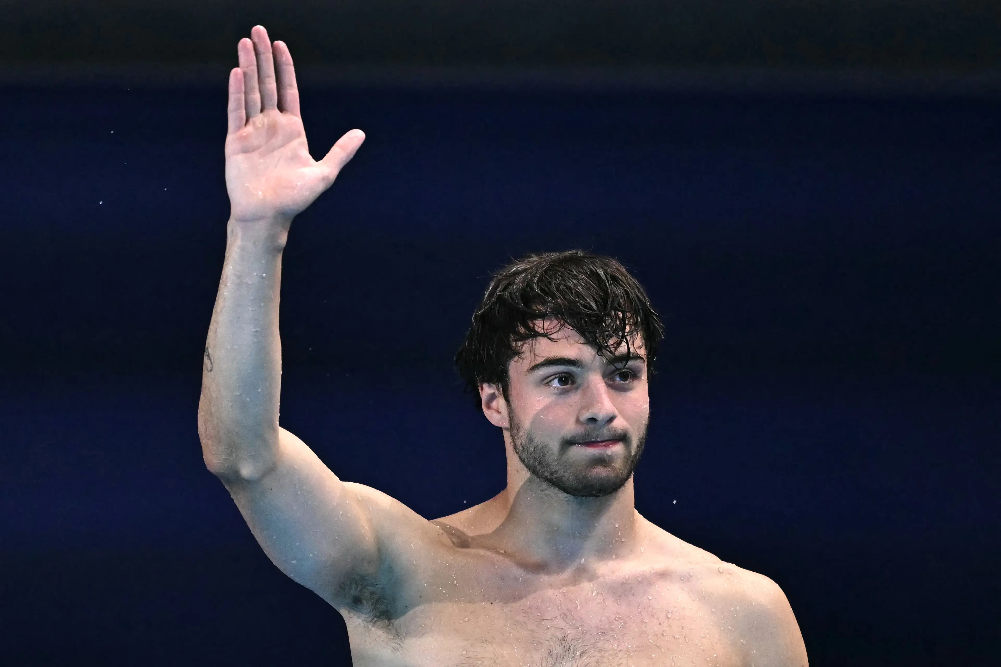 Some Olympic viewers took to social media to comment on Jules Bouyer's attire (MANAN VATSYAYANA/AFP via Getty Images) 