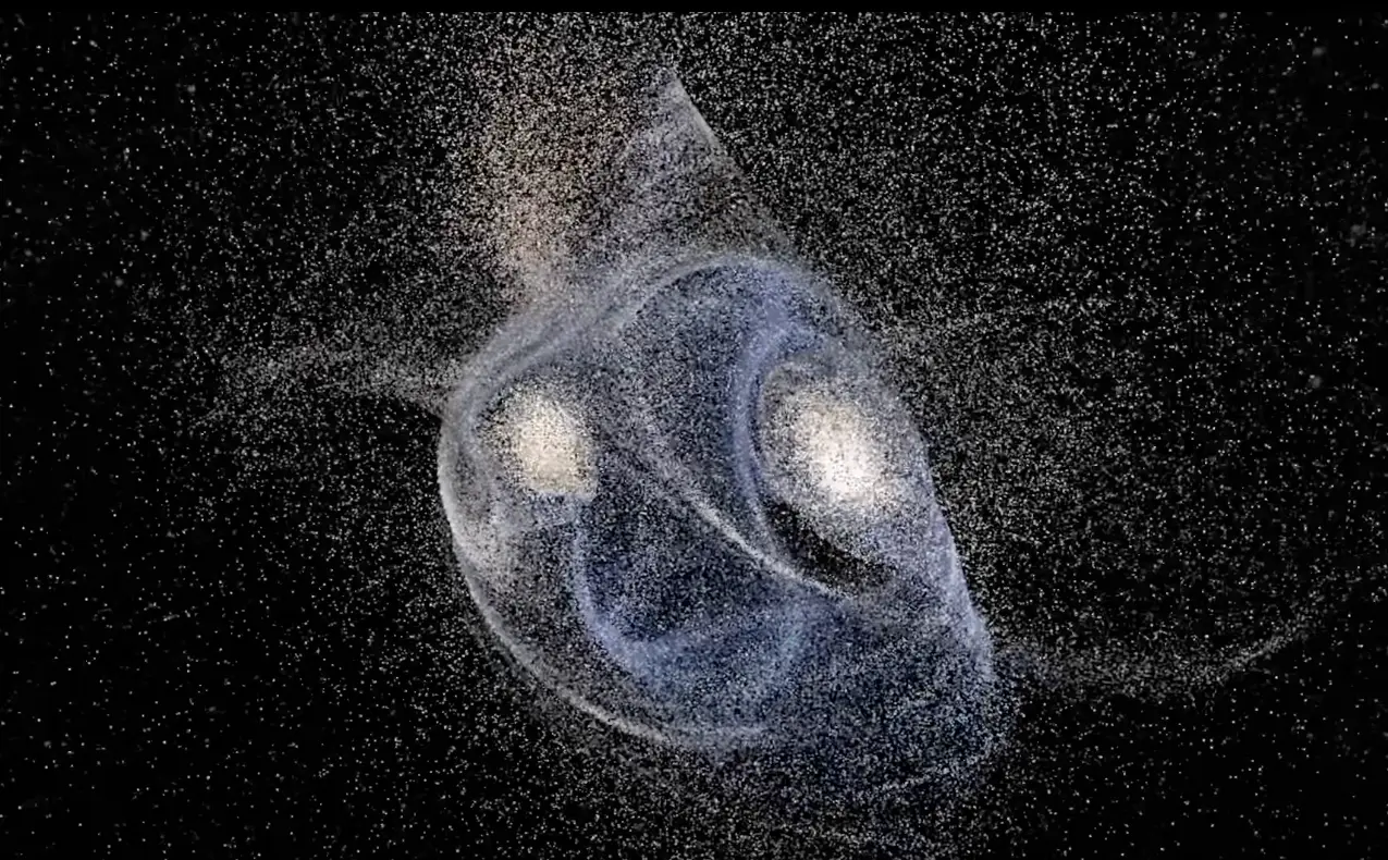 Eventually, the two galaxies will collide.