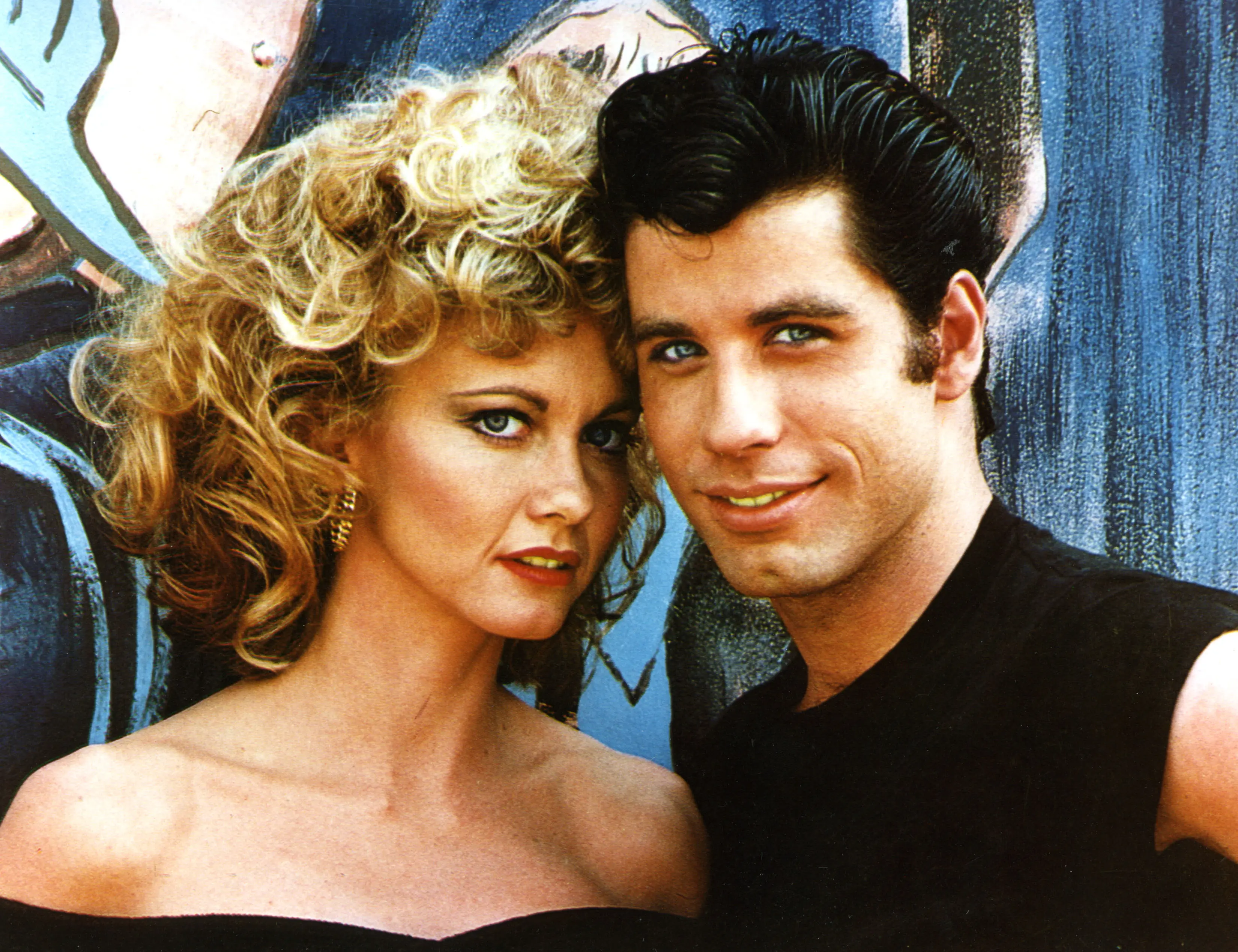 Olivia Newton-John in her iconic role in Grease alongside John Travolta.