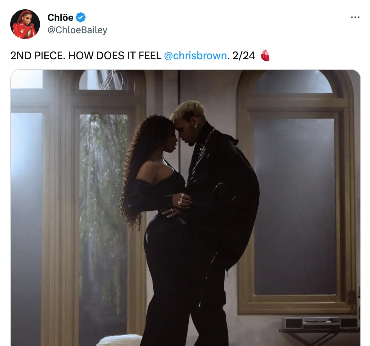 Bailey's track with Brown is set to be released on 24 February.