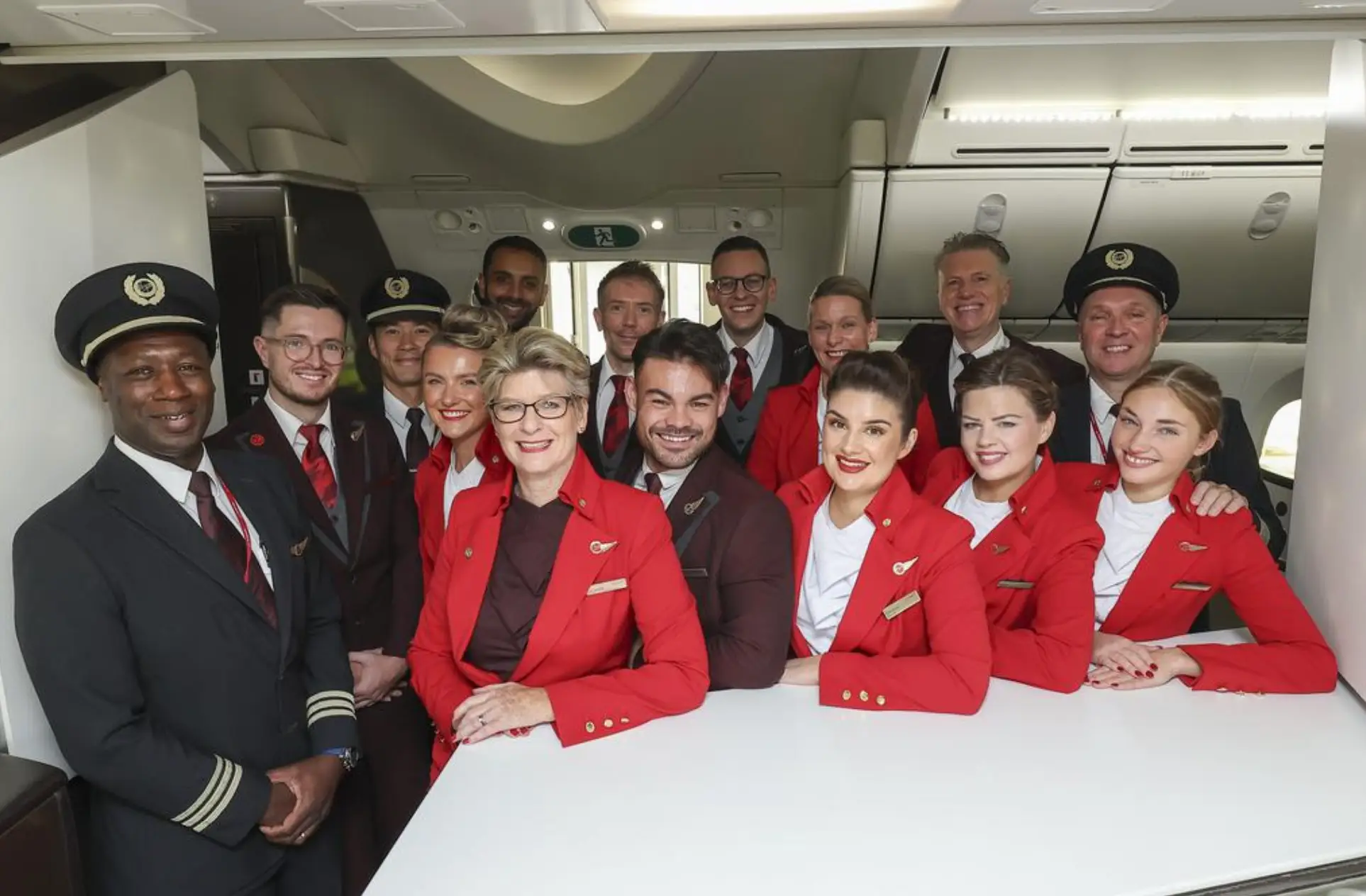 The flight is heading to New York.