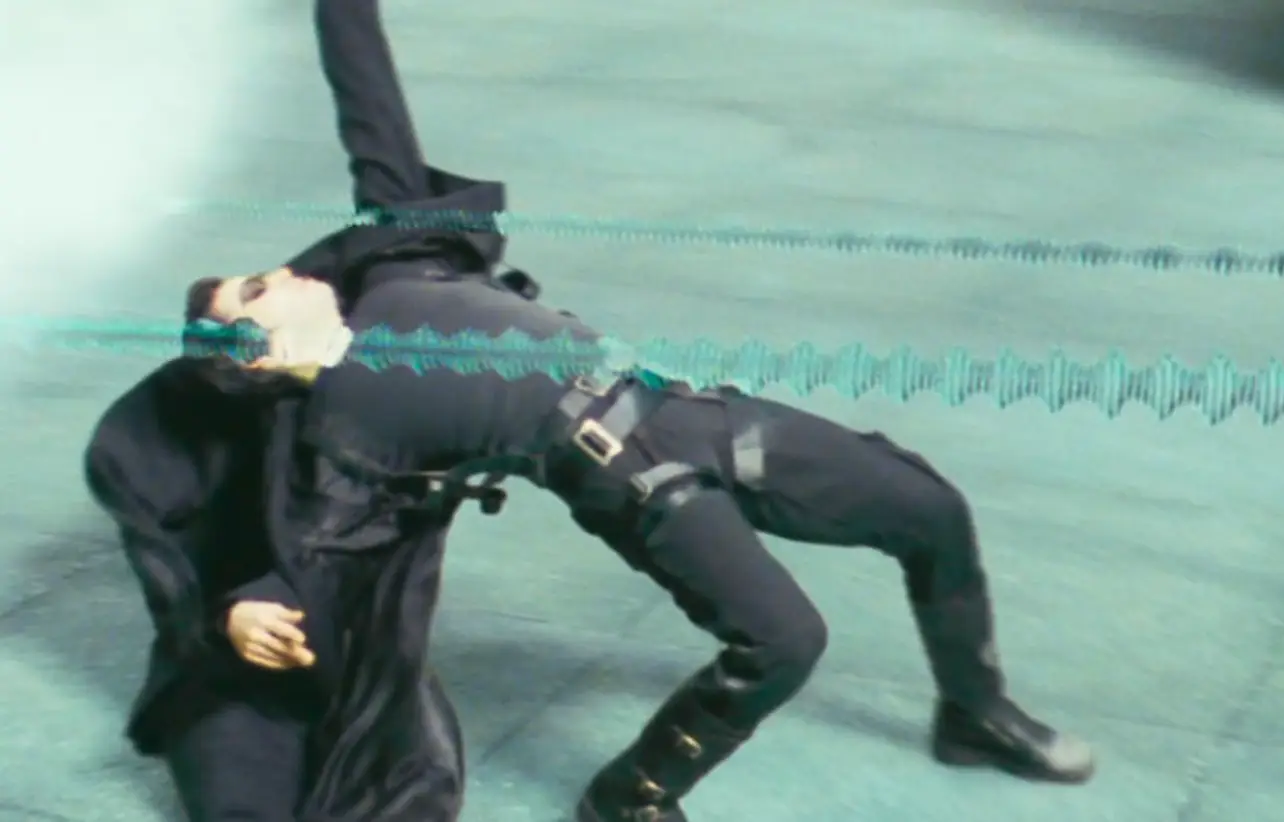 What me and my friends thought we looked like emulating Neo. (Warner Bros.)