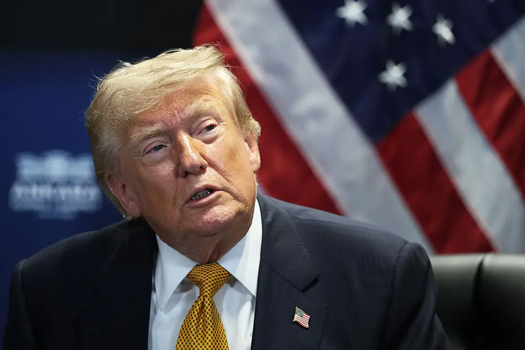 Donald Trump issued a ferocious warning to Iran today while attending NATO discussion in Turkey. (Win McNamee/Getty Images)