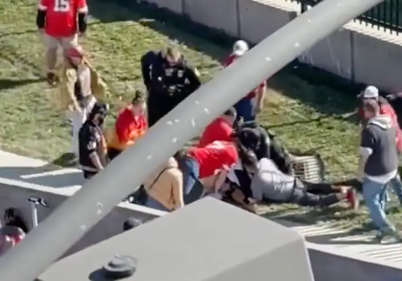 Police arrived to help with the suspect.