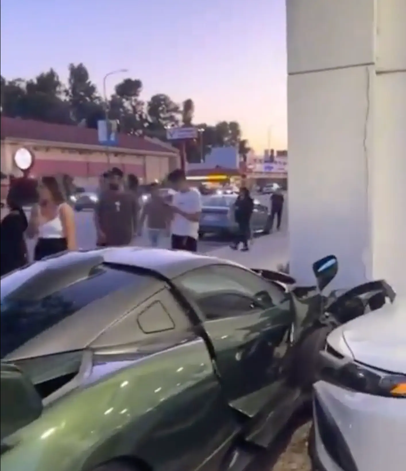 And Edmond was able to see the funny side of crashing such an expensive ride after trying to show off a little. (X)